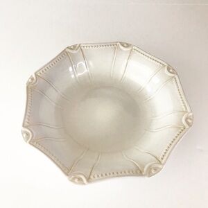 Pier 1 Natalia Serving Bowl White Ironstone‎ Dish